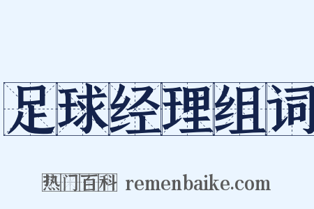足球经理组词是什么意思的图片
